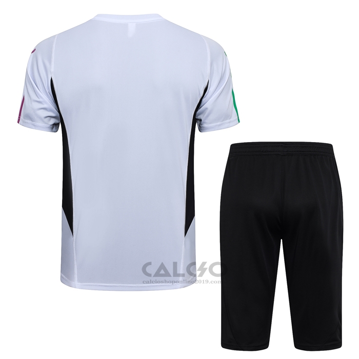 Tuta da Track Bayern Monaco Manica Corta 2023-2024 Bianco - Pantaloncini